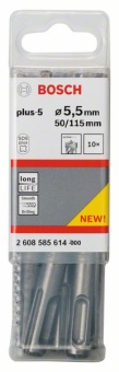 Сверло для перфоратора SDS-plus-5 5,5 x 50 x 115 mm 2608585614
